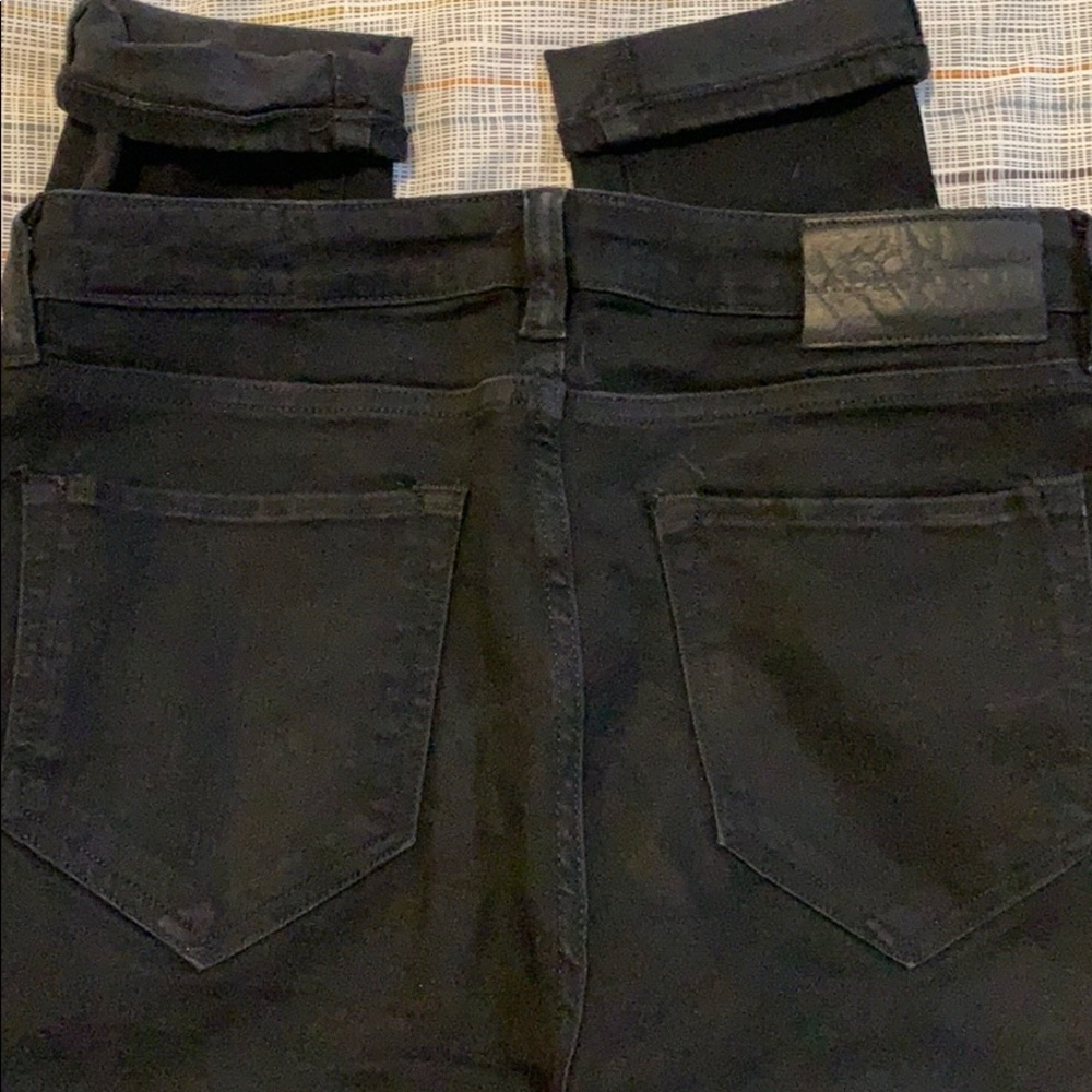Black All Saints, mast fit, stretchy skinny jeans